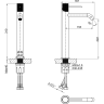 Смеситель LEMARK KARELIA LMF-2015S-GM для раковины высокий